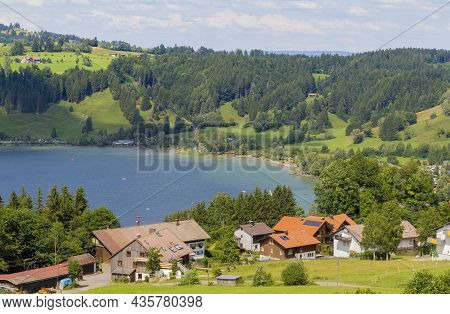 Scenery Around The Grosser Alpsee, A Lake Near Immenstadt In Bavaria, Germany
