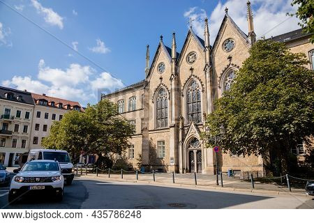 Goerlitz, Saxony, Germany, 04 September 2021:  Klosterschule Or Monastery School, Augustum-annen-gym