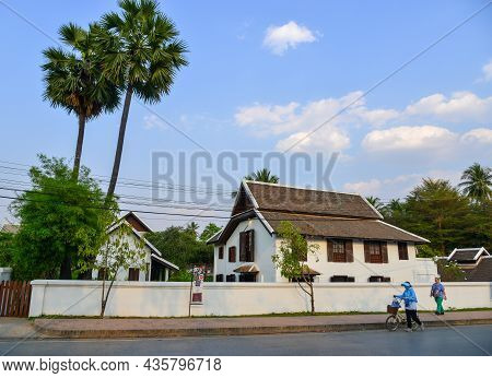 Architecture Of Ancient Town In Luang Phrabang, Laos