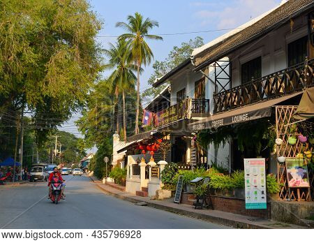 Architecture Of Ancient Town In Luang Phrabang, Laos