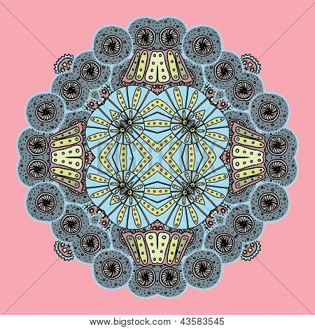 Geometric background mandala circle ornament