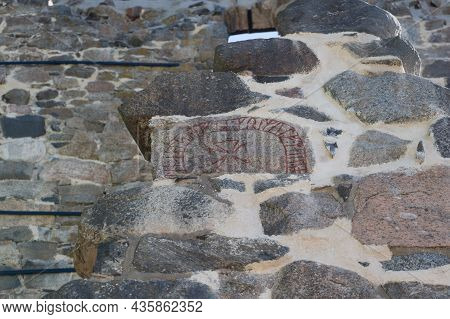 Sweden, Sigtuna - May 31 2019: Detailed View Of Saint Olof Church Ruins On May 31 2019 In Sigtuna, S