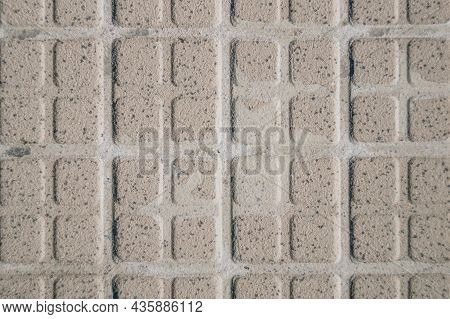The Back Side Of The Tile Is Close-up. Texture Of The Reverse Side Of The Tile. Background