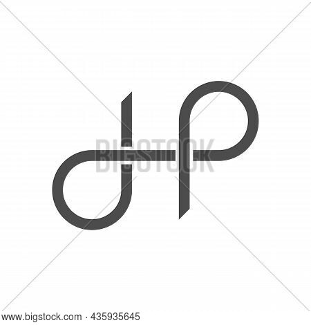 Illustration Vector Design Graphic Of Logo Letter Dhp