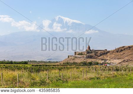 Khor Virap Monastery And Ararat Mount, Armenia