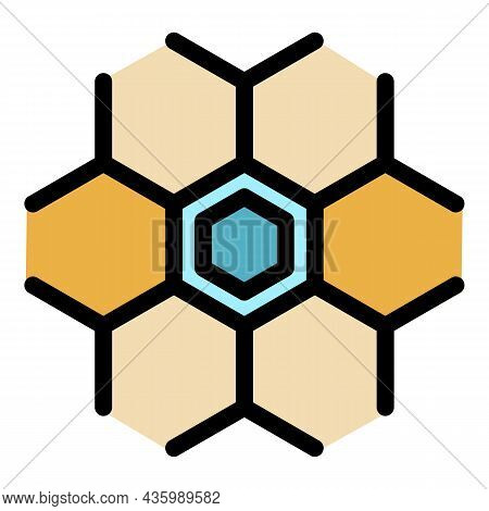 Hormones Celule Icon. Outline Hormones Celule Vector Icon Color Flat Isolated
