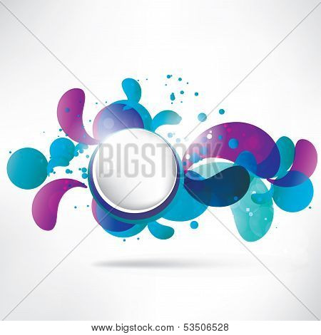 Abstract background with speech bubble