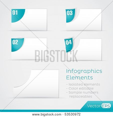Paper Area Infographic Elements