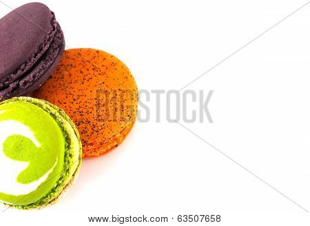 Three Colorful Macaroons