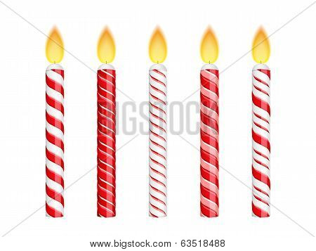 Red Birthday Candles