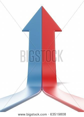 two arrows grow up together