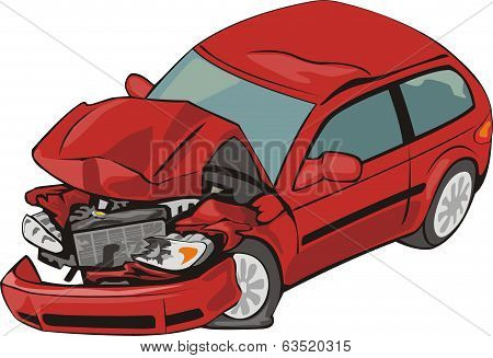 Crashed car