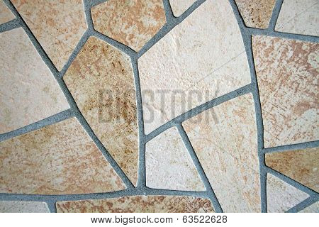 Mosaic of floor tiles