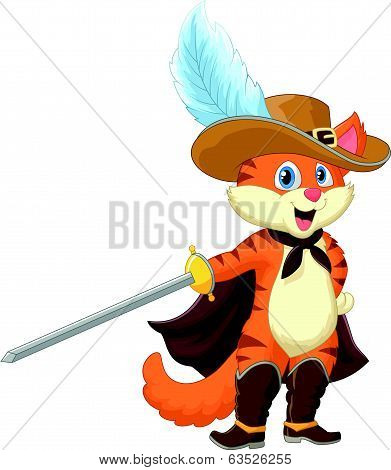 Cartoon Cat in boots