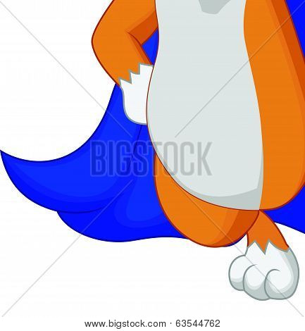 Cartoon Super Hero Dog Flying