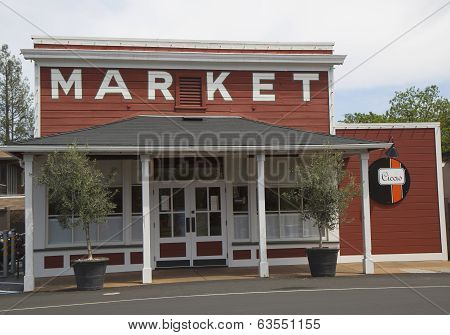 Local market in  Yountville, Napa Valley