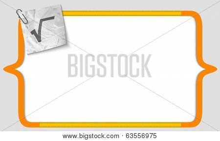 Vector Brackets With Crumpled Paper And Radix Sign