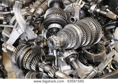 the image of a  transmission steel gear boxes