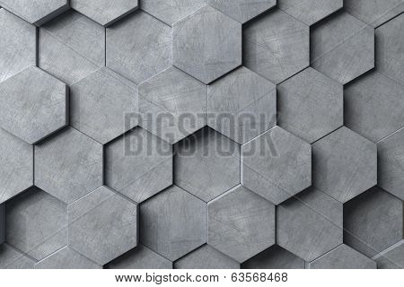 Abstract hexagonal background