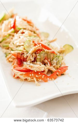 salad with chicken
