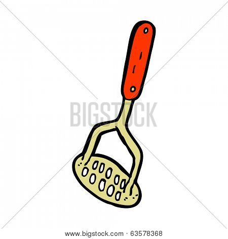 cartoon potato masher
