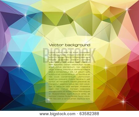 Abstract triangular vector background