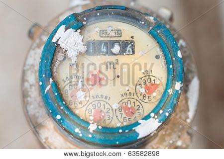 Meter Of The Water And Metal Pipes , Format Thailand