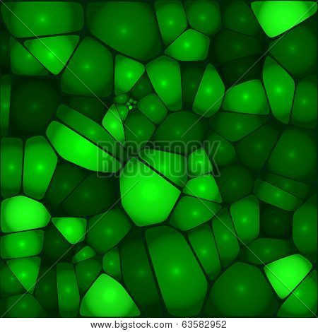 Green vector shining stones