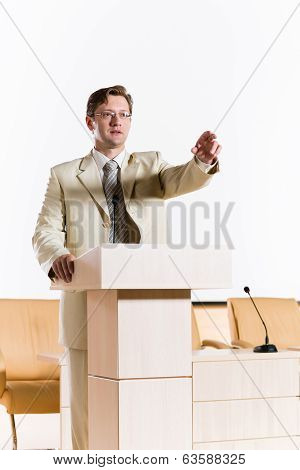 male speaker
