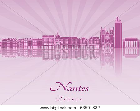 Nantes Skyline In Purple Radiant Orchid