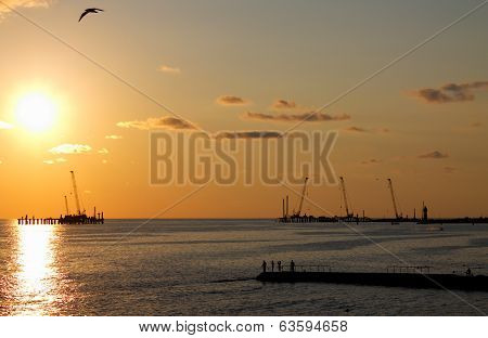 Evening sea