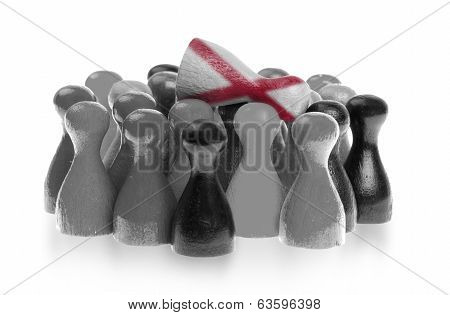 One Unique Pawn On Top Of Common Pawns
