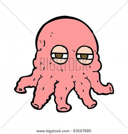 cartoon alien face