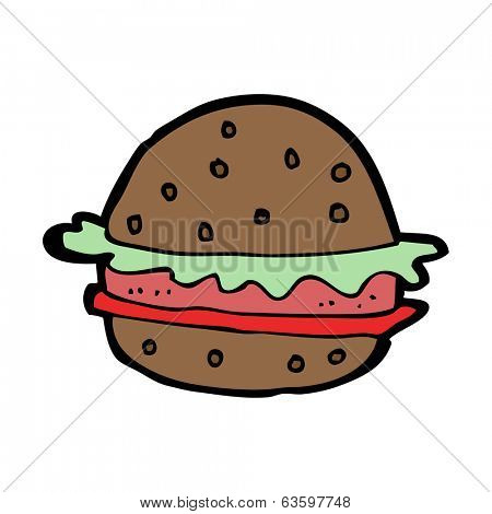 cartoon hamburger