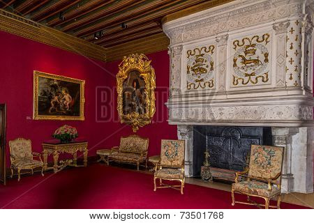 Inside Chamber In Chenonceau Chateau
