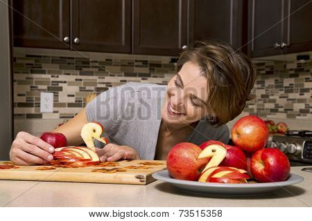 Woman With Apples
