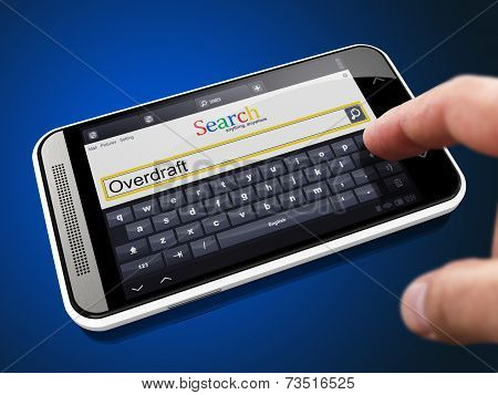 Overdraft - Search String on Smartphone.