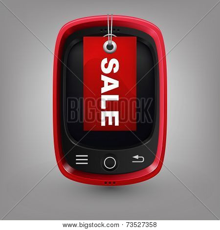 Red phone with labal sale