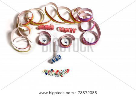 Face From Carnival Decoration