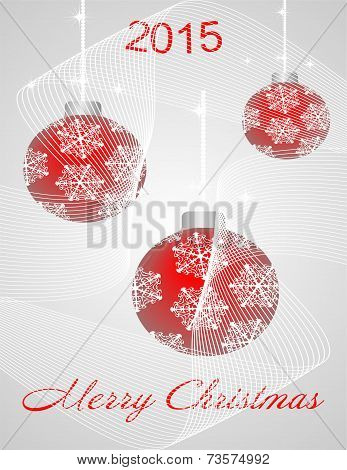 Three New Year's Ball Of Different Sizes