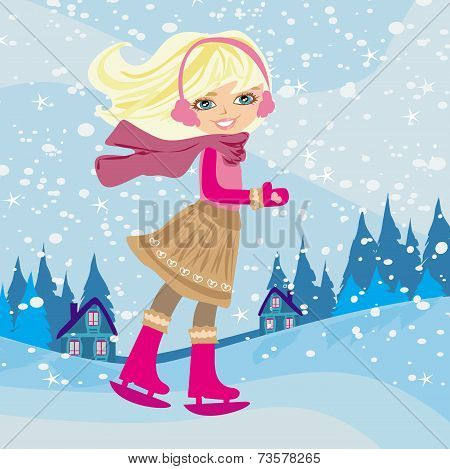 Girl On Skates
