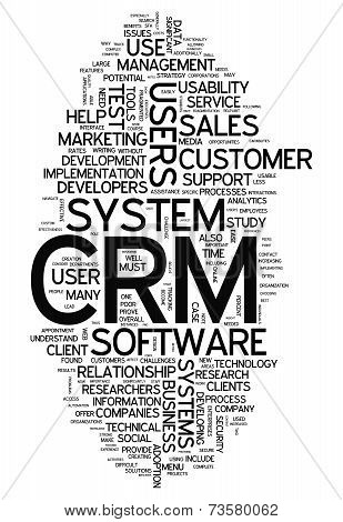 Word Cloud Crm - Customer Relationship Management