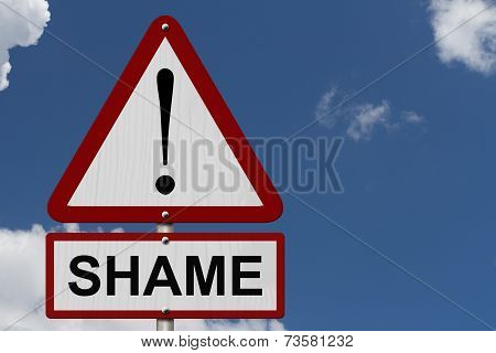 Shame Caution Sign