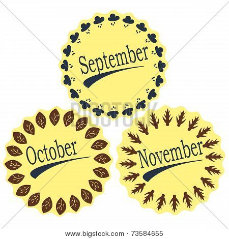 the months of autumn