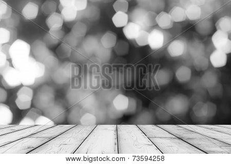 Black And White Abstract Bokeh Background