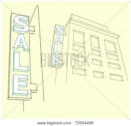 Advertising Billboard On The Side At Home 3 D