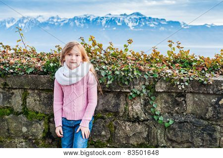 Little girl outdoors