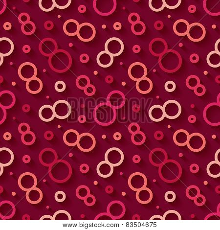 Seamless pattern with the date of March 8