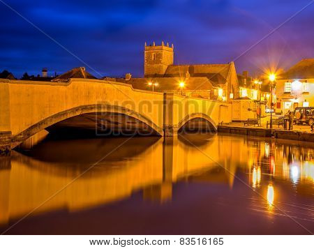 Wareham Quay At Night Dorset