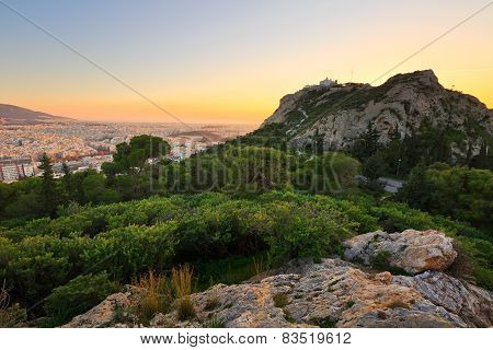 Athens from Lycabettus Hill.